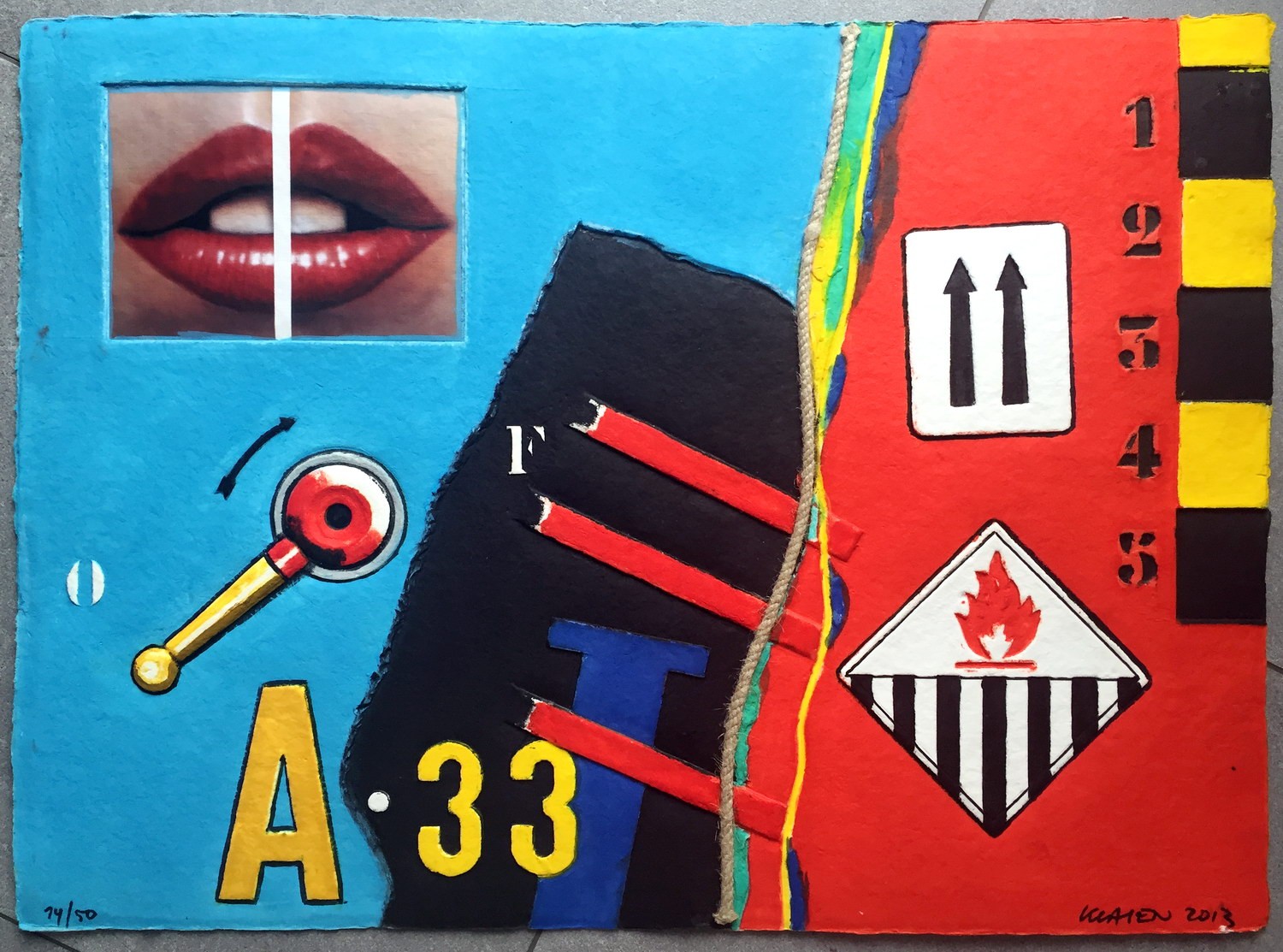 Peter Klasen - A 33, originale Aquagravure | Galerie125