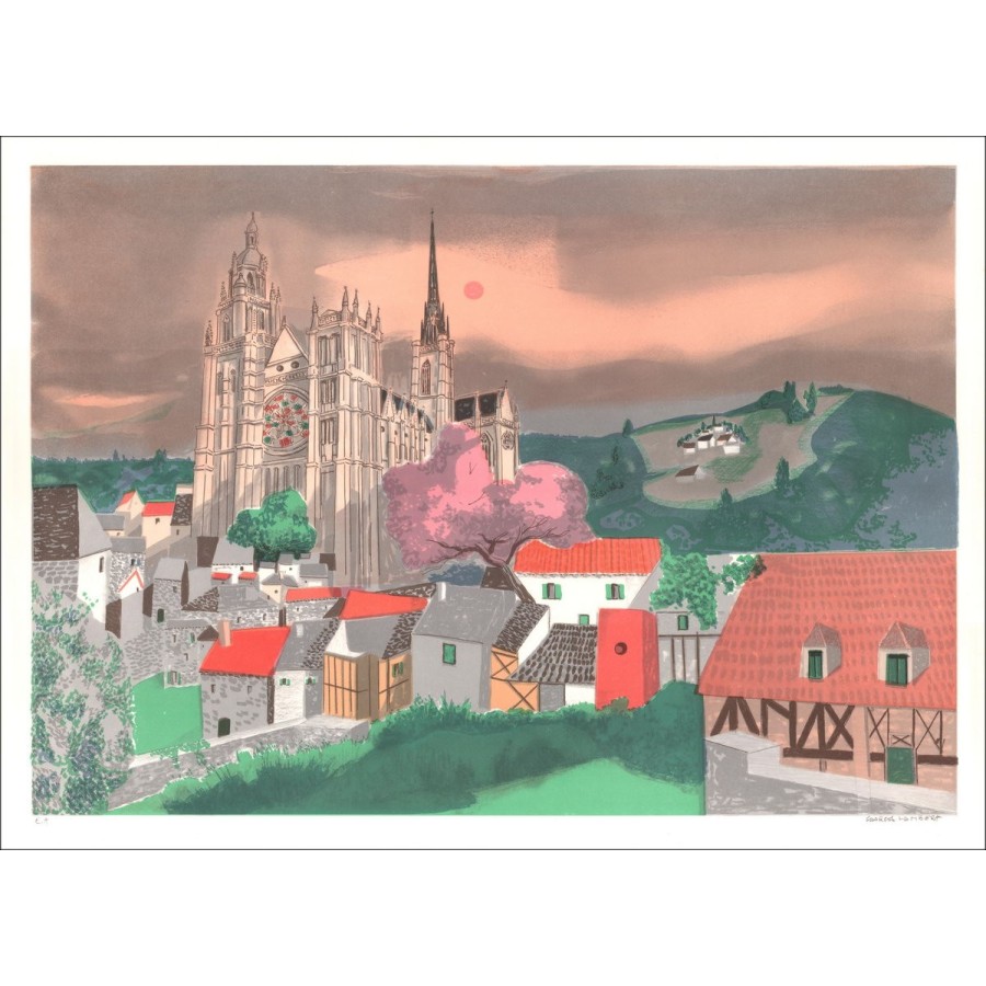 Georges Lambert - Litografia originale "Lisieux"