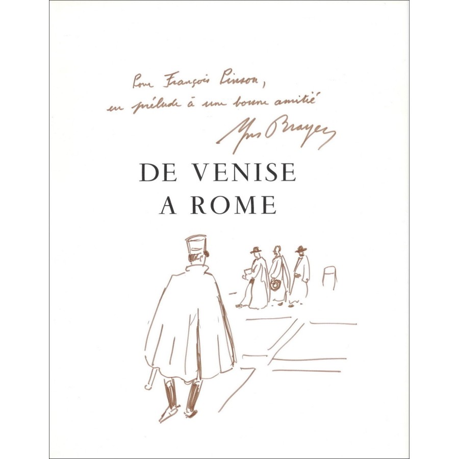 Acquista Yves Brayer Illustrated Venice Lavoro a Roma Disegno originale in Inchiostro