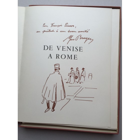 Acquista Yves Brayer Illustrated Venice Lavoro a Roma Disegno originale in Inchiostro