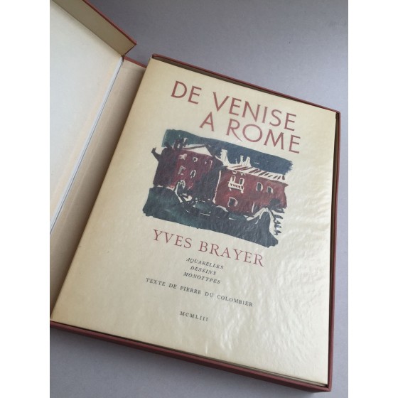 Acquista Yves Brayer Illustrated Venice Lavoro a Roma Disegno originale in Inchiostro
