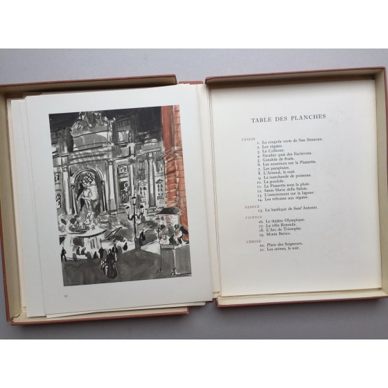 Acquista Yves Brayer Illustrated Venice Lavoro a Roma Disegno originale in Inchiostro