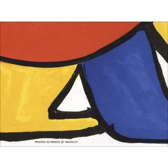 "Our Unfinished Revolution" par Alexander Calder 1976 - Lithographie 