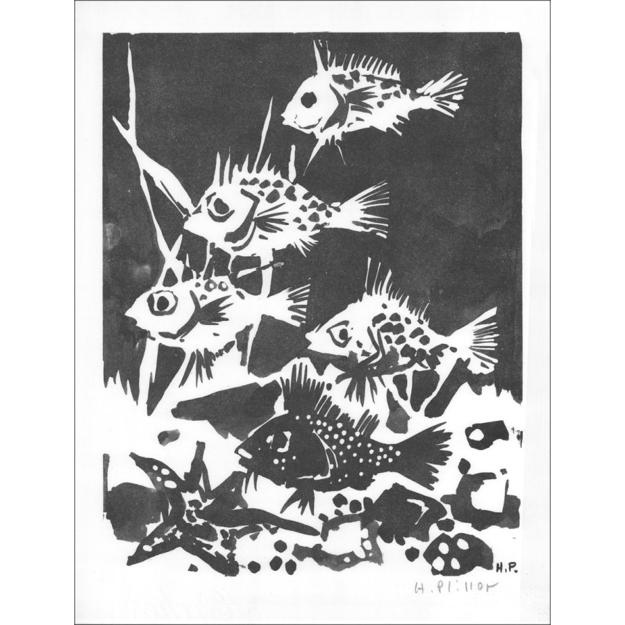 Henri Plisson - 1963 Lithografie van een 27x21cm-formaat ondertekend door de kunstenaar