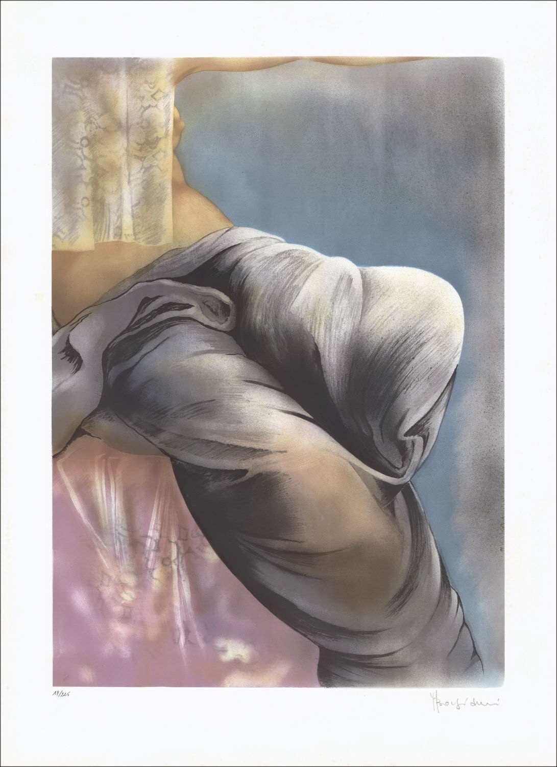 Woman - Original Lithograph numbered and signed in pencil by the artist - Budget range, small prize, decoration, work not c