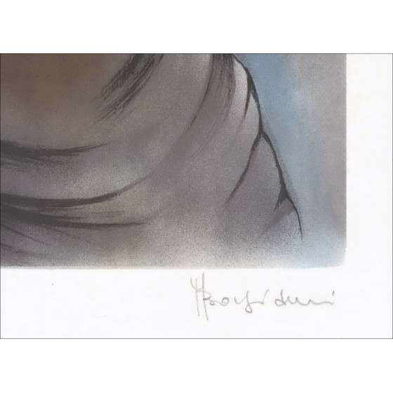 Mujer - Litografía original numerada y firmada en lápiz por el artista - Rango de presupuesto, Pequeño precio, Decoración, Traba