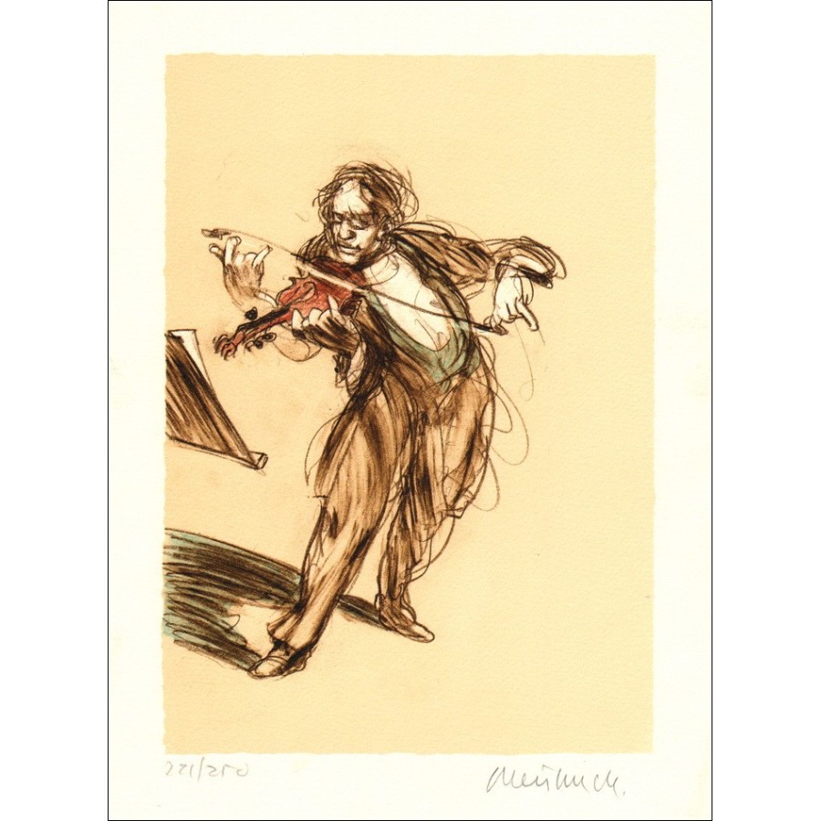 Kaufen Sie Geiger KLAUDE KEISBUCH Original Lithographie 