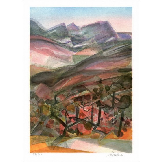 Acquistare Litografia Camille Hilaire Costa Azzurra La montagna di Sainte Victoire