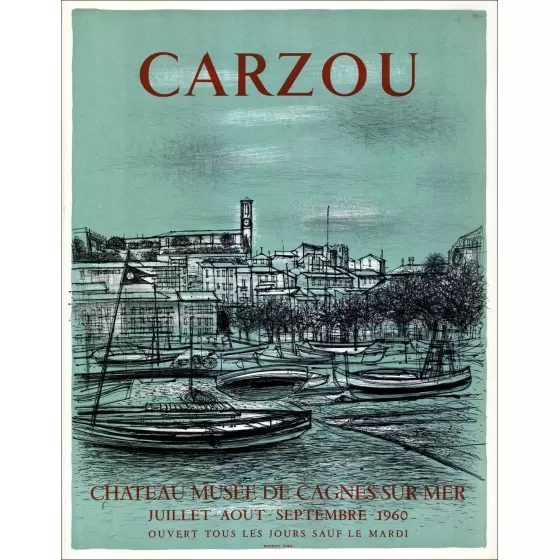 Purchase Lithograph by Jean CARZOU at the Cagnes-sur-Mer Castle Museum.