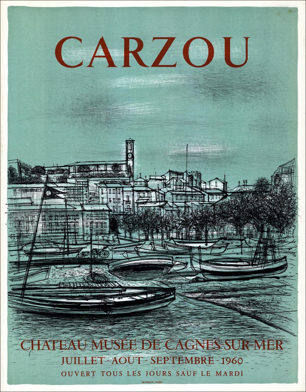 Comprar litografía por Jean Carzou Château Museum Cagnes-sur-Mer