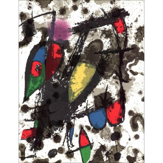 Comprar Litografía original por Joan Miro Composición 02