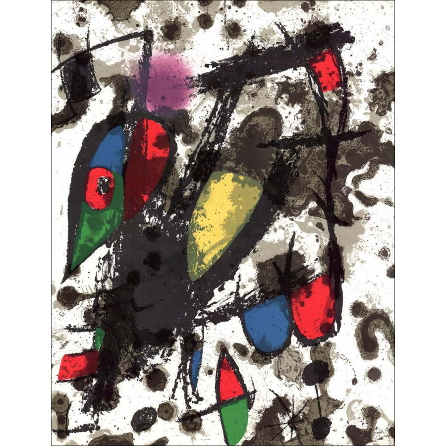 Koop originele litho door Joan Miro Composition 02