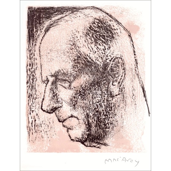 Mac'Avoy - Litografía original "Retrato" 27x21cm - 1963