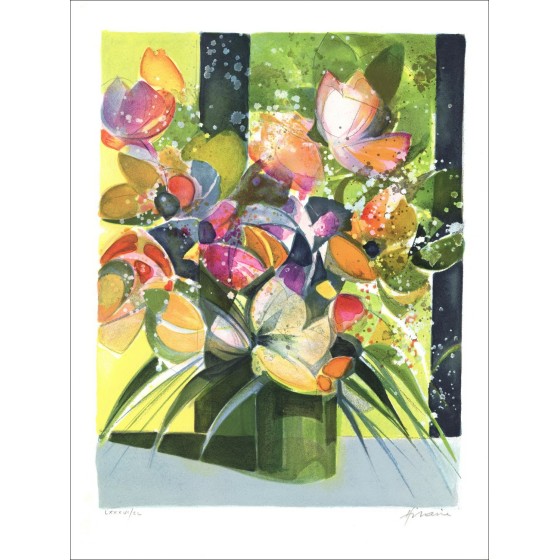Acquista Camille Hilaire Le Bouquet IV Litografia originale