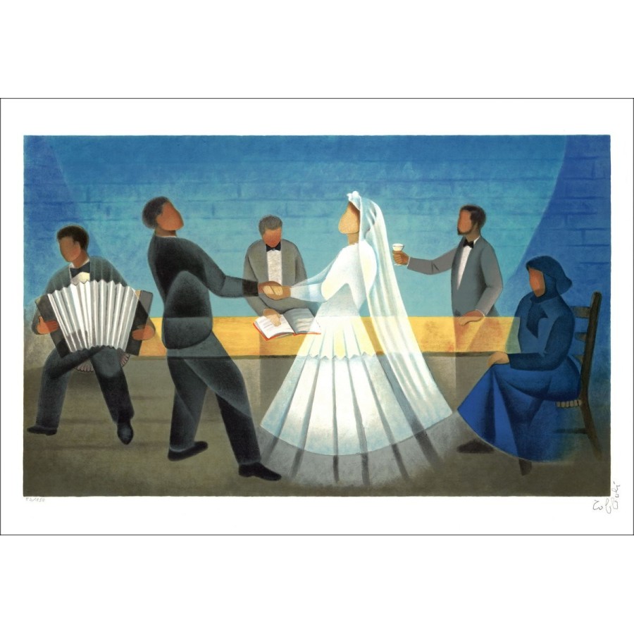 Buy Louis TOFOLI The Marriage Original Lithography of 1996