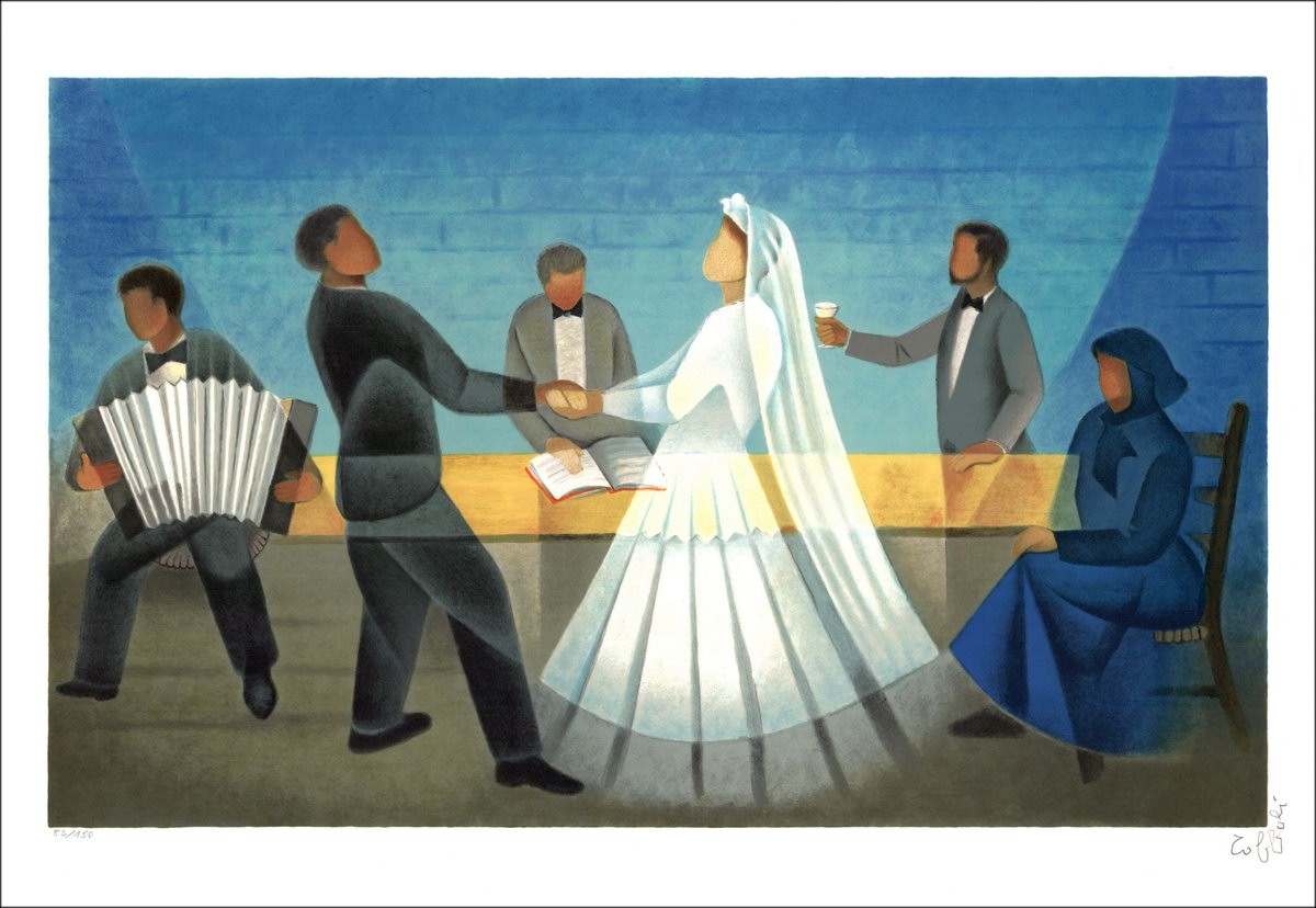 Acheter Louis TOFFOLI Le Mariage Lithographie Originale de 1996