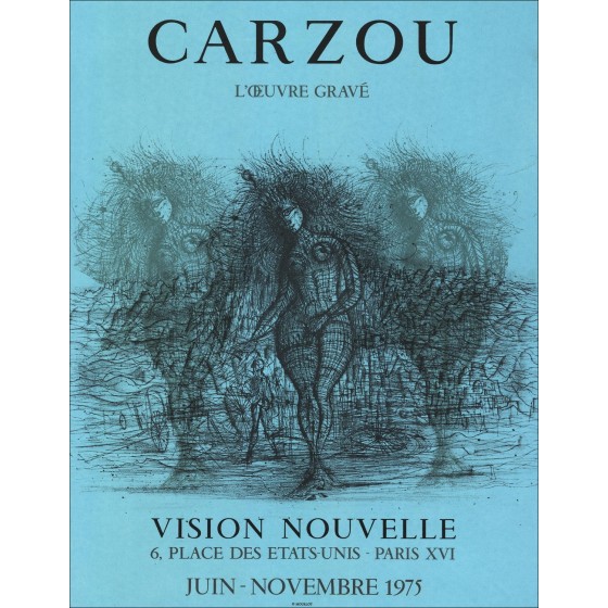 Achat Lith MO MOURLOT Jean CARZOU Expositie, Visionfra_Latnelle, Parijs