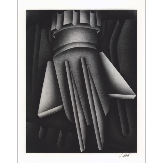 Jacques POLI: "Composiiton 01" Lith 40 Originaal 40x32cm - gesigneerd met potlood en genummerd