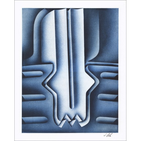 Jacques POLI: "Composiiton 03" Lith 40 Original 40x32cm - gesigneerd met potlood en genummerd