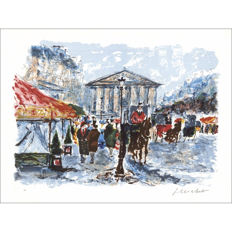 HUCHET URBANO: PARIS, RUE RUE RUE ROYALE, Litografía Firmada original