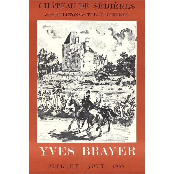 Comprar 1977 Sedish Castle Exposición Litografía Yves Baja 