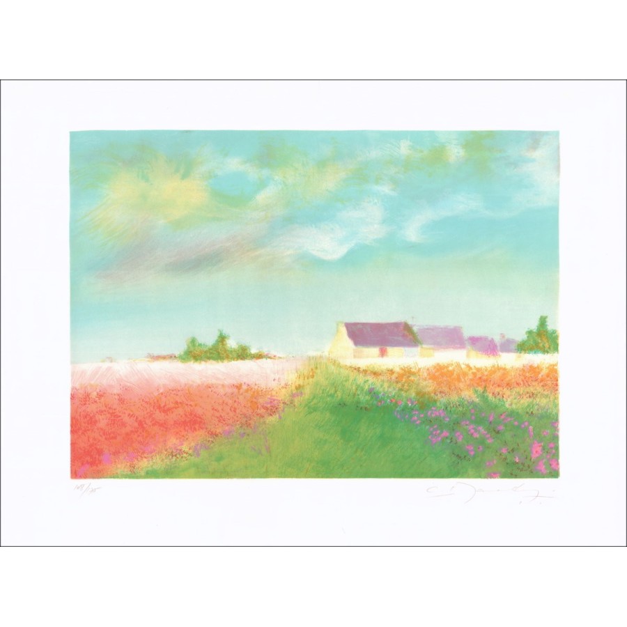 Claude Manoukian - Original-Lithographie in Bleistift, dem Weiler