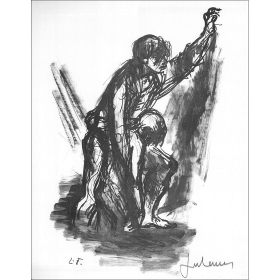 Lucien Fontanarosa - 1963 Litografia di un formato 27x21cm firmato dall'artista