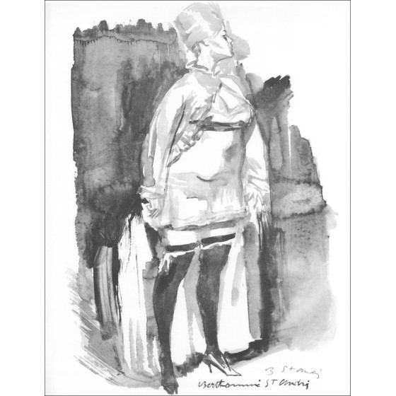 Louis BERTHOMMÉ SAINT ANDRÉ - Lith Origin Originale "Donna" firmato a mano