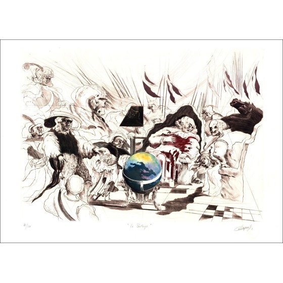 Jean Dupuis - Originele Litho "Sharing"