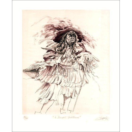 Jean Dupuis - Litografia originale "The Borgeois Gentleman"