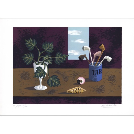 Jean Picart Le Sweet - Originele litho "The Pipes" 54x72cm