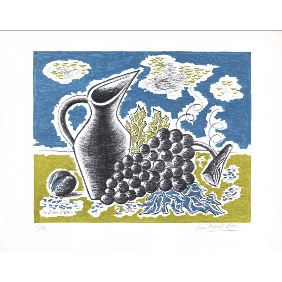Jean PICART LE DOUX - Lithographie Originale "La grappe" 50x65cm