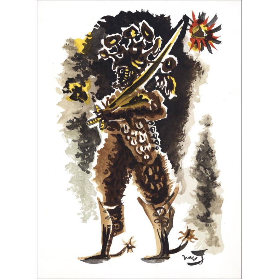 Jean Lurçat - Litografia "Carattere" 65x49cm