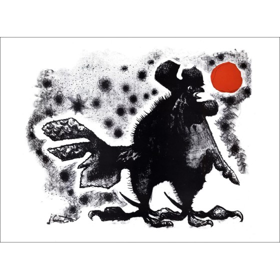 Jean Lurçat - Lithographie "Der Hahn" 55x76cm