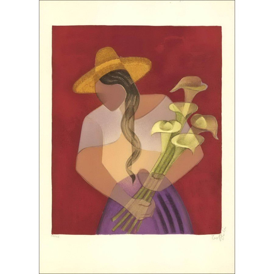 Comprar Louis Toffoli Mexicano con aríos, litografía original de 1968 