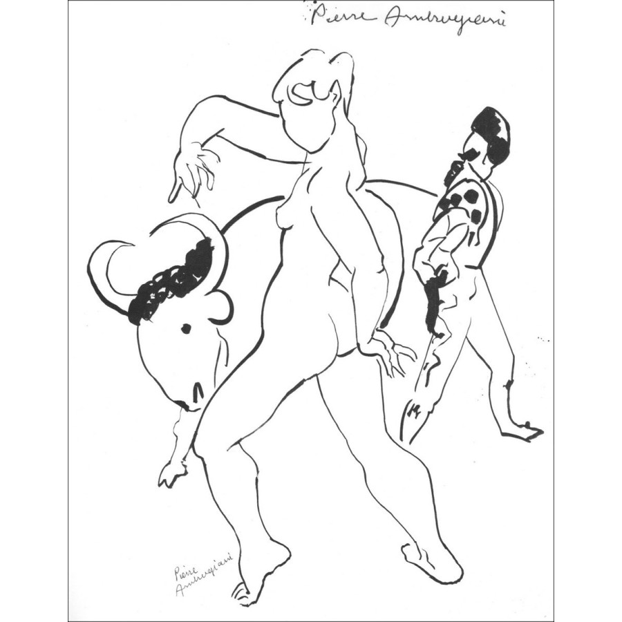 Pierre Ambrogiani - Litografia del 1963 di un formato 27x21cm firmato dall'artista