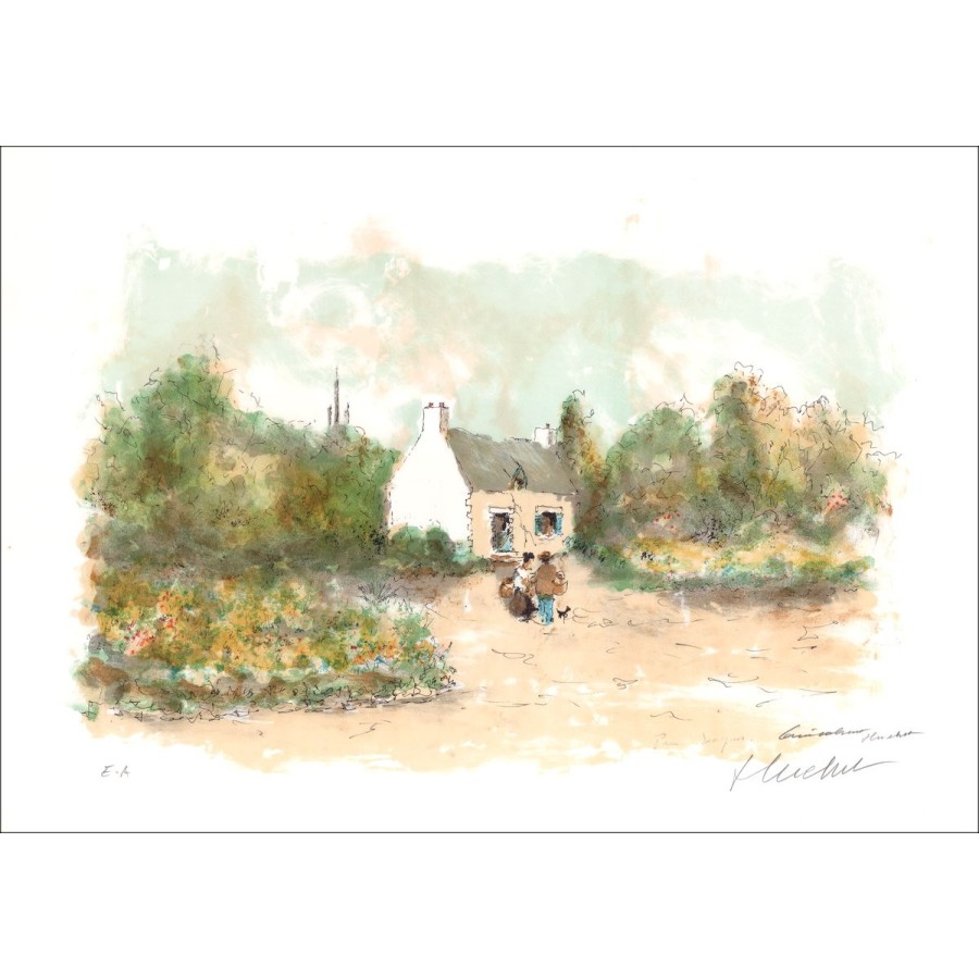 HUCHET URBANO: la cabina pecaminosa, litografía original firmada