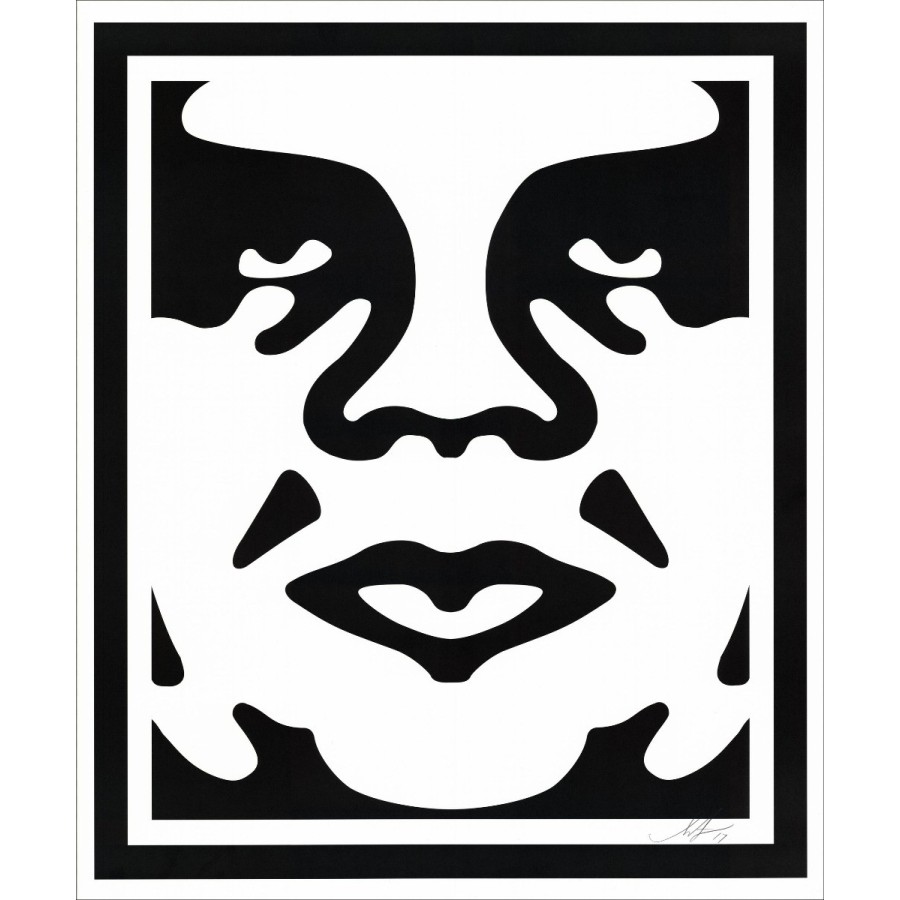 Shepard Fairey OBEY - Viso Bianco 02 | Serigrafia originale