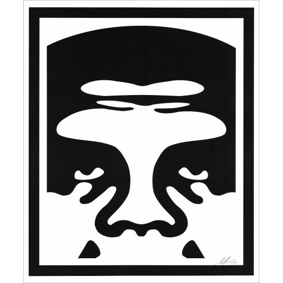 Shepard Fairey OBEY - Viso Bianco 03 | Serigrafia originale