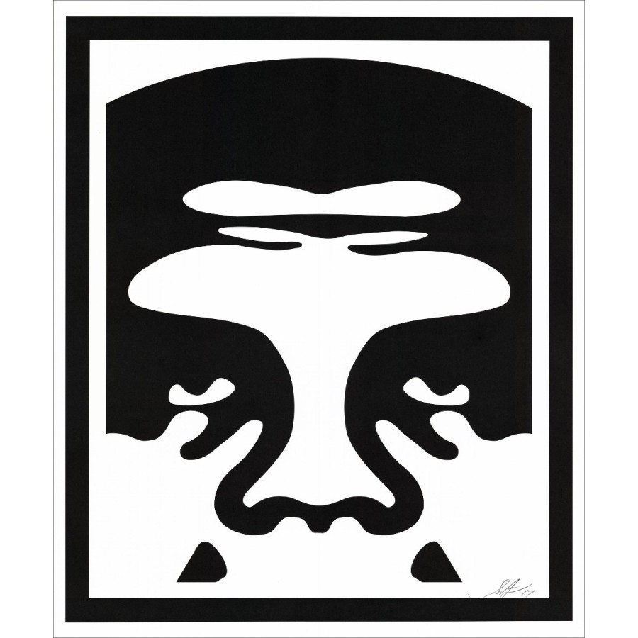 Shepard Fairey OBEY - Viso Bianco 03 | Serigrafia originale