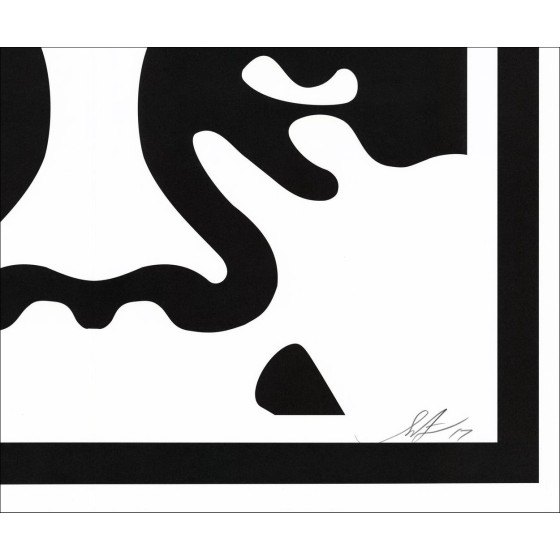 Shepard Fairey OBEY - Viso Bianco 03 | Serigrafia originale