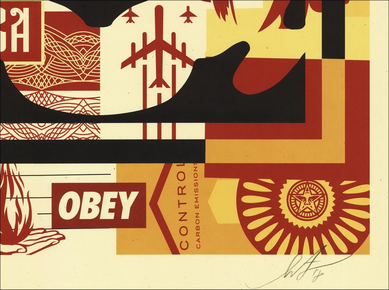 Acheter Sérigraphie SHEPARD FAIREY OBEY FACE COLLAGE 01