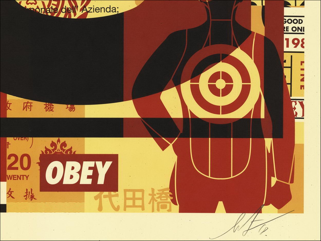 Comprar Silkscreen Shepard Fassey Obey Face Collage 02