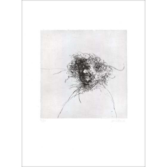 Acquistare Caratteristiche del viso Claude Weisbuch Incisione originale 1973