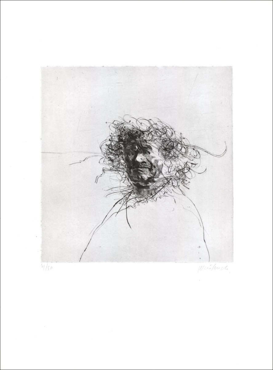 Acheter Les traits du visage Claude WEISBUCH Gravure Originale 1973