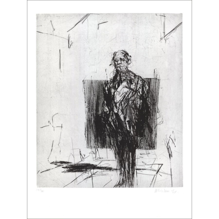 Acquista Claude Weisbuch Incisione ritratto in piedi nel workshop 1972