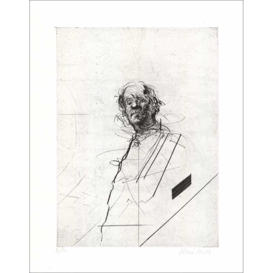 Purchase Portrait of B Claude WEISBUCH Original engraving 1973
