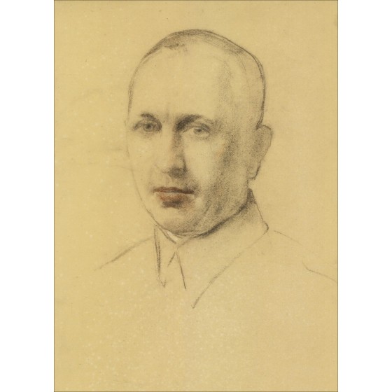 Henri-Joseph Marchal - Originalzeichnung "Man Portrait" 53x38cm - ca. 1930 