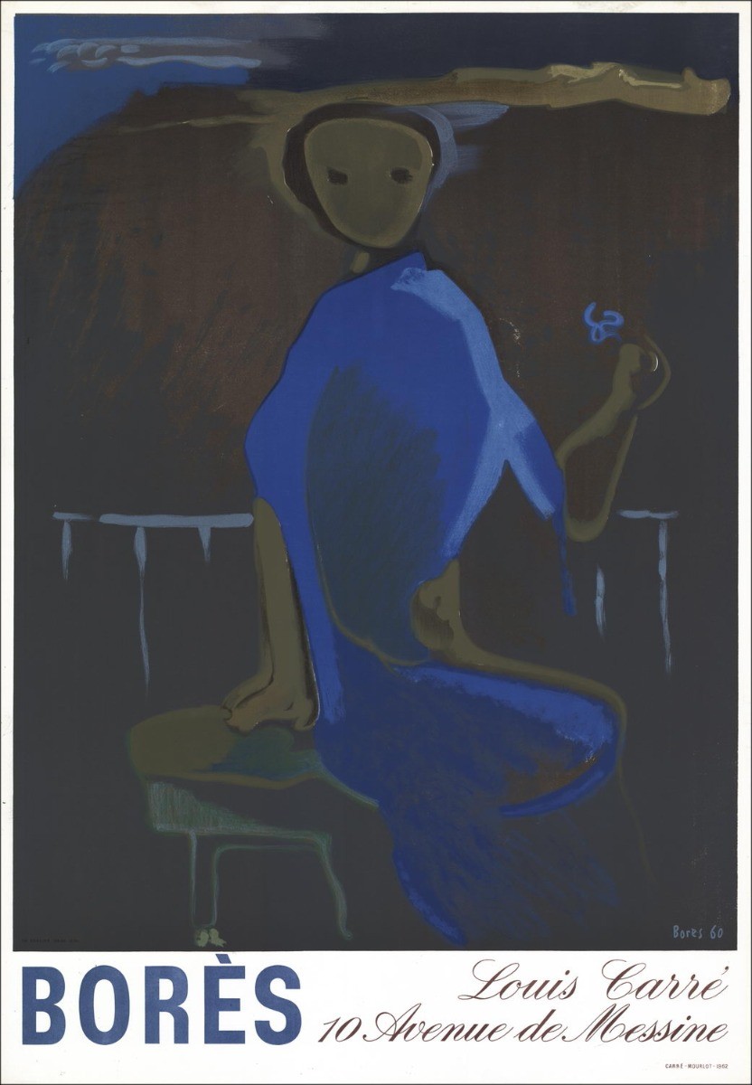 Francisco Bohrungen - Lithographie "Ausstellung Louis Carré Galerie, Paris" 73x51cm - 1962