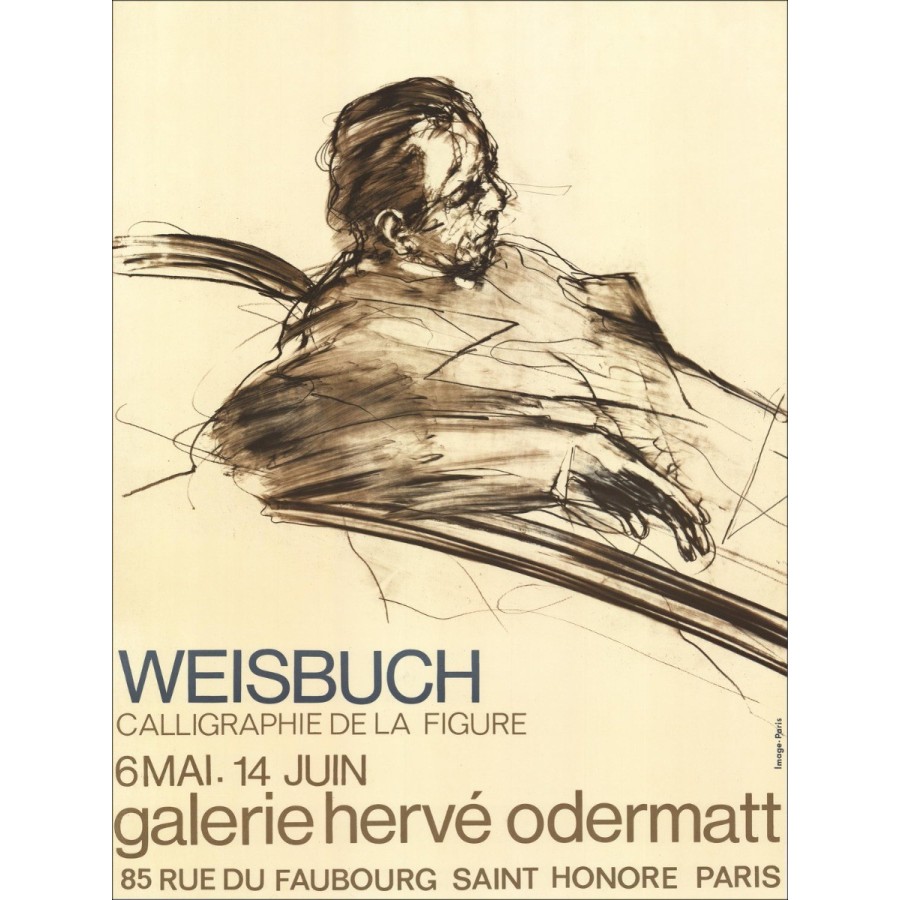Koop Claude Weisbuch Lithografie Hervé Galerij Odermatt, Parijs
